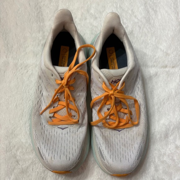 Hoka One Clifton 8 Womens 6.5 Running Shoes Baby Blue White BDBW 1119394 - Picture 2 of 8